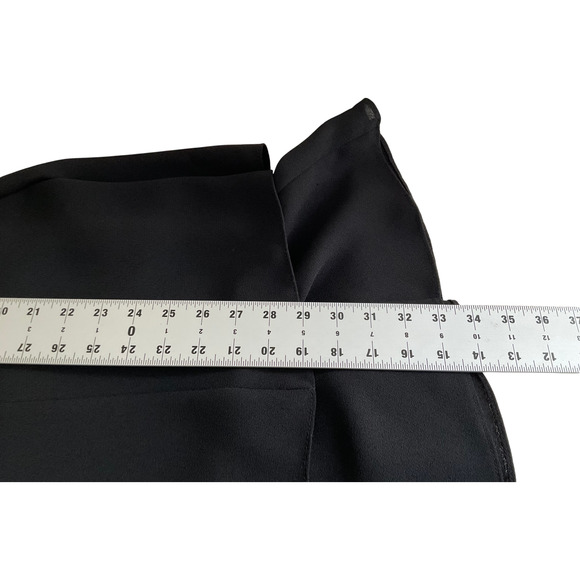 Randi May Collection Womens 10 Dress Black Short Sleeve Pleated Chiffon Overlay - Picture 6 of 10